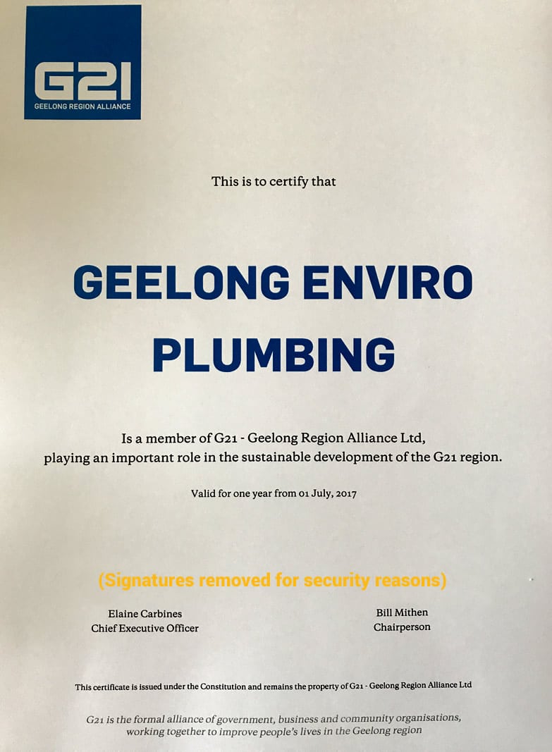 G21 Certificate